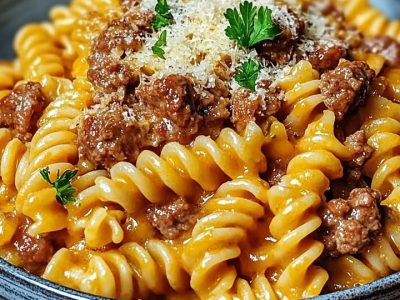 Rotini Crémeux Bœuf : Recette Facile et Délicieuse