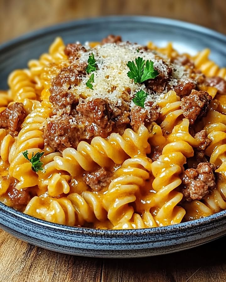 Rotini Crémeux Bœuf : Recette Facile et Délicieuse