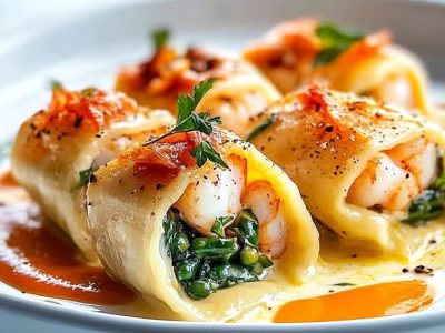 Rouleaux de Crevettes Épinards : Recette Fraîche et Délicieuse