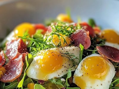 Salade Lyonnaise Gourmande : Recette Classique et Facile
