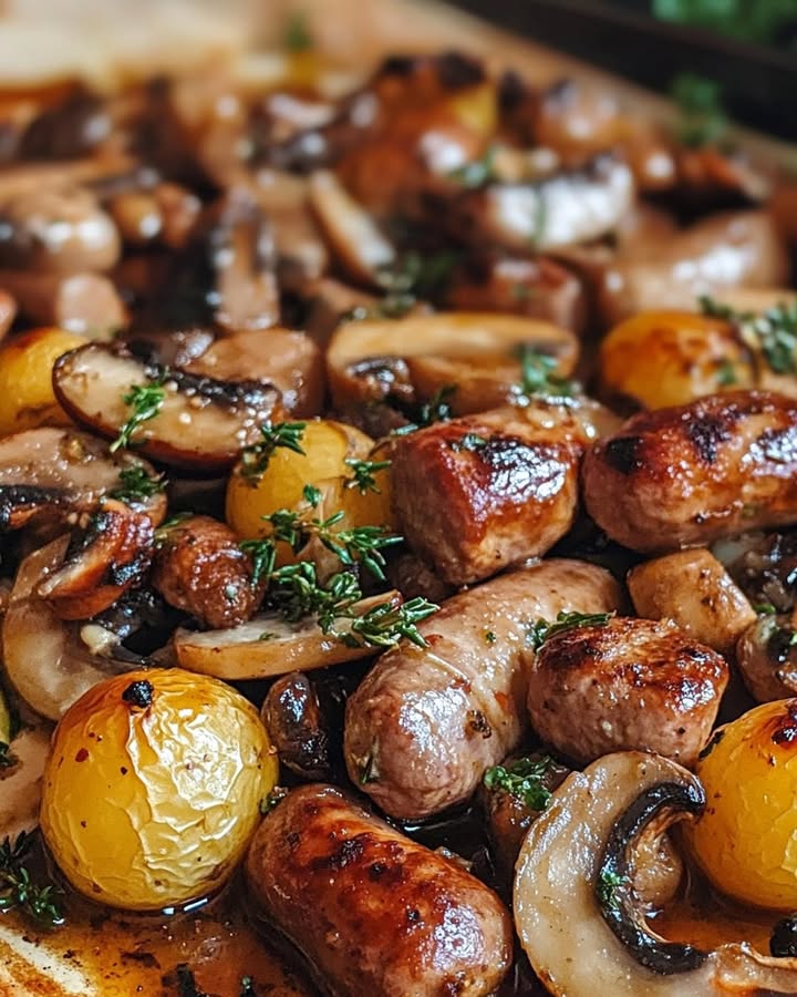 Saucisses Pommes Champignons : Recette Simple et Délicieuse
