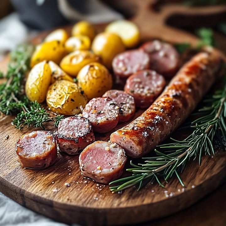 Saucisses Pommes Rôties : Recette Facile et Délicieuse