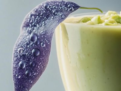 Smoothie Avocat Myrtilles Frais et Régénérant
