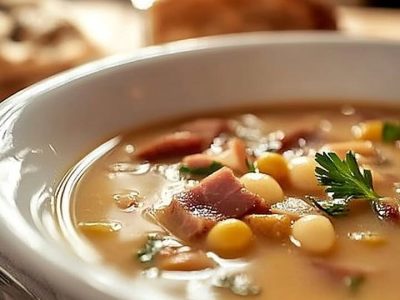 Recette Réconfortante: Soupe Haricots Jambon Automnale