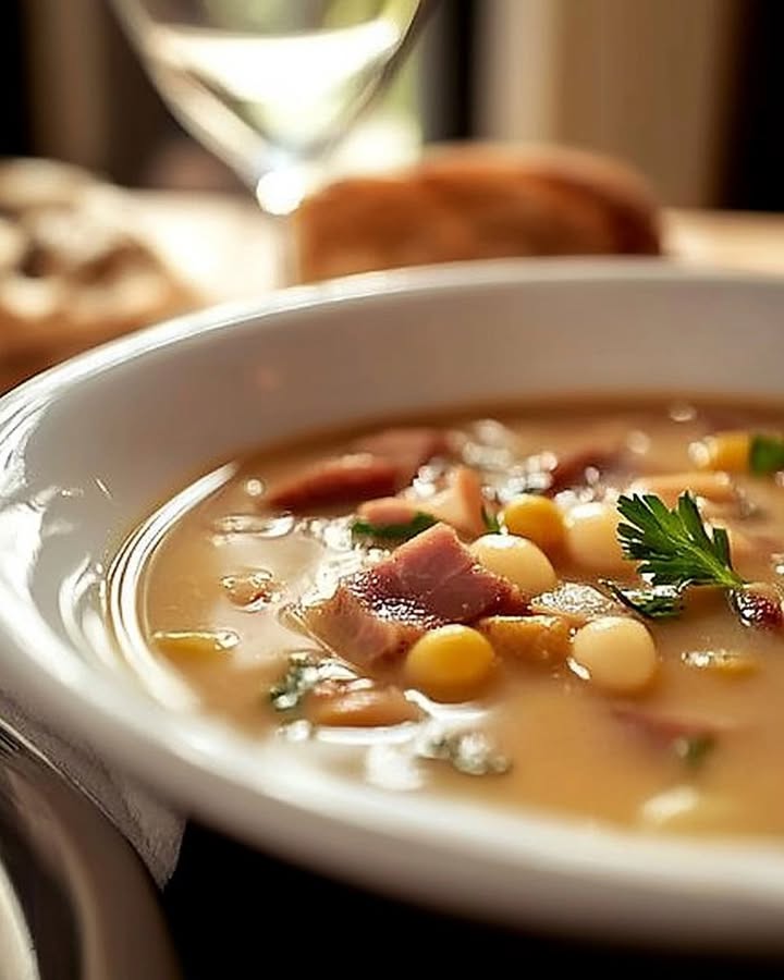 Recette Réconfortante: Soupe Haricots Jambon Automnale