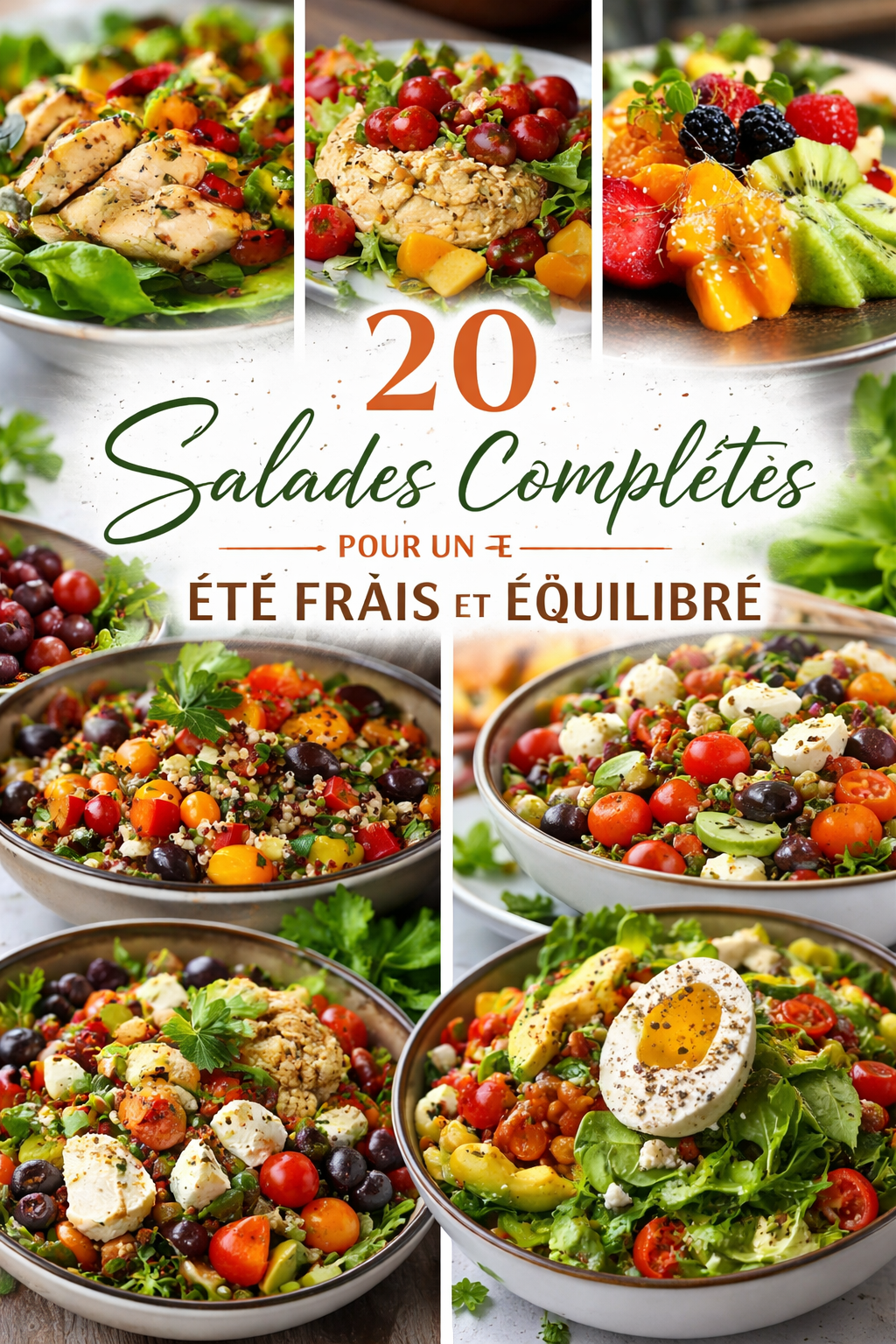 20 Salades Complètes pour un Été Frais et Équilibré