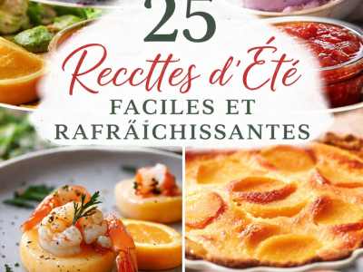 25 Recettes d&rsquo;Été Faciles et Rafraîchissantes