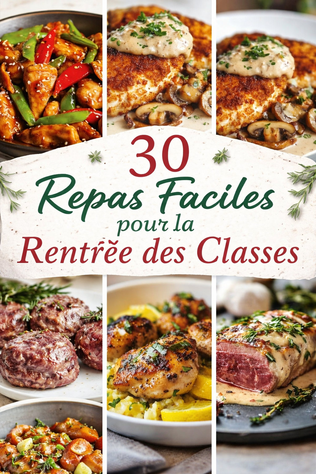 30 Repas Faciles pour la Rentrée des Classes