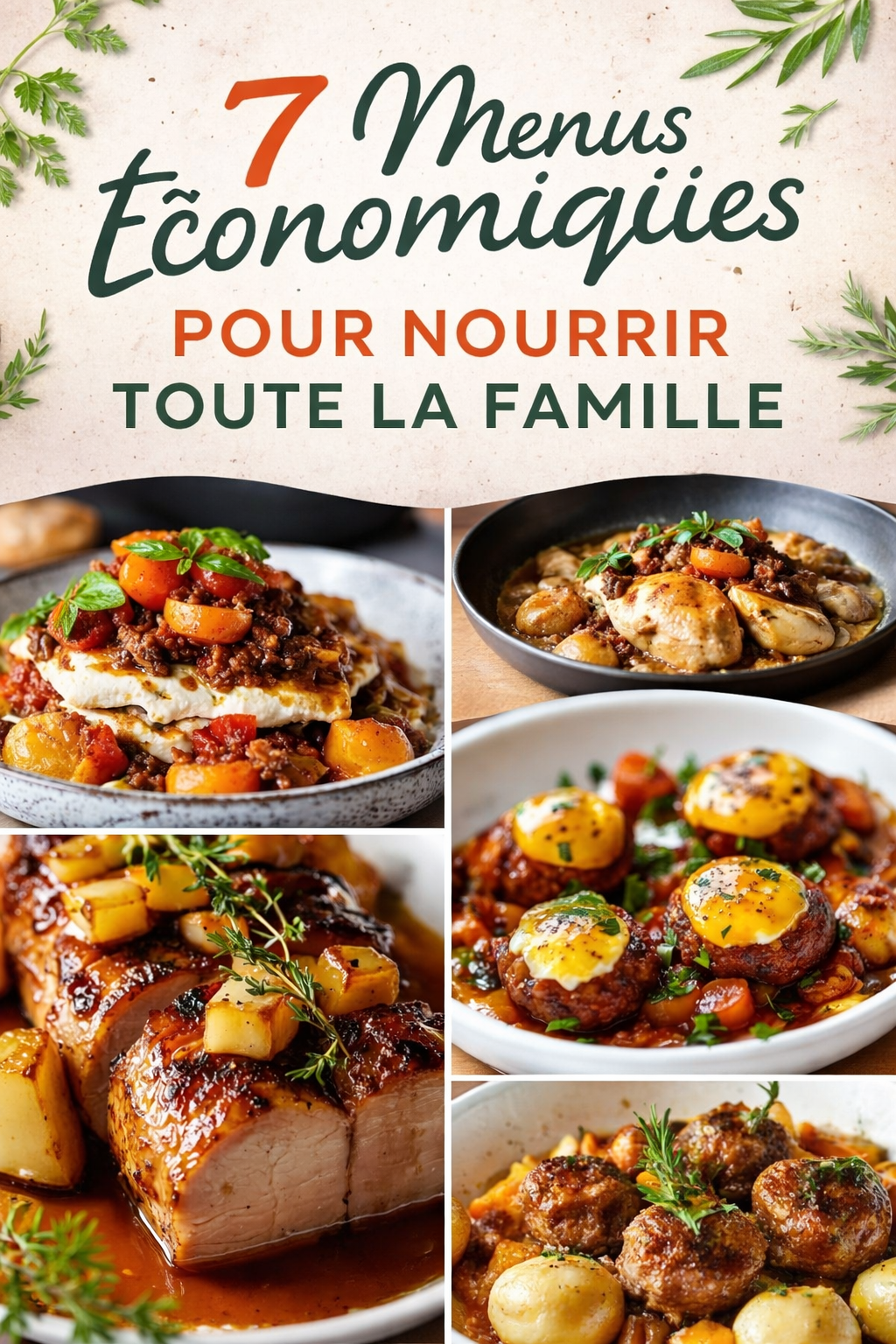 7 Menus Économiques Pour Nourrir Toute la Famille