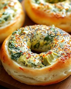 Bagels Épinards Fromage : Recette Facile et Délicieuse