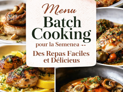 Menu Batch Cooking pour la Semaine : Des Repas Faciles et Délicieux