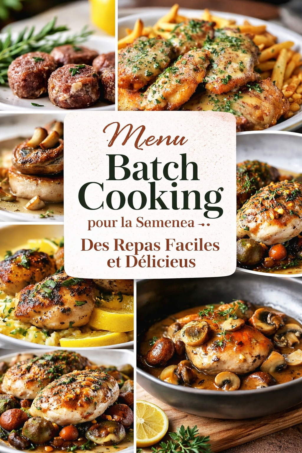 Menu Batch Cooking pour la Semaine : Des Repas Faciles et Délicieux