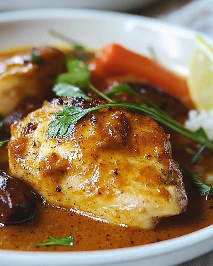 Poulet Coco Épicé : Recette Réconfortante et Facile à Préparer