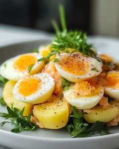 Salade Pommes Œufs Fraîche et Savoureuse Recette Facile