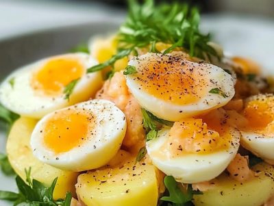 Salade Pommes Œufs Fraîche et Savoureuse Recette Facile