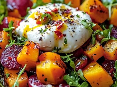 Salade Rôtie Burrata : Recette Italienne Facile et Délicieuse