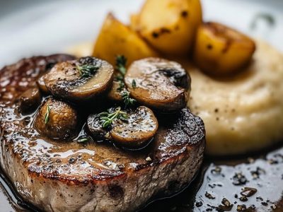 Recette de Steak Champignons Purée : Un Classique Réconfortant