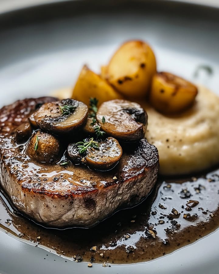 Recette de Steak Champignons Purée : Un Classique Réconfortant