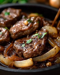 Bœuf Sauté aux Oignons : Recette Réconfortante et Facile