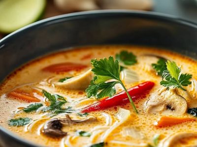 Recette Facile : Soupe Thaï Réconfortante aux Saveurs Exquises