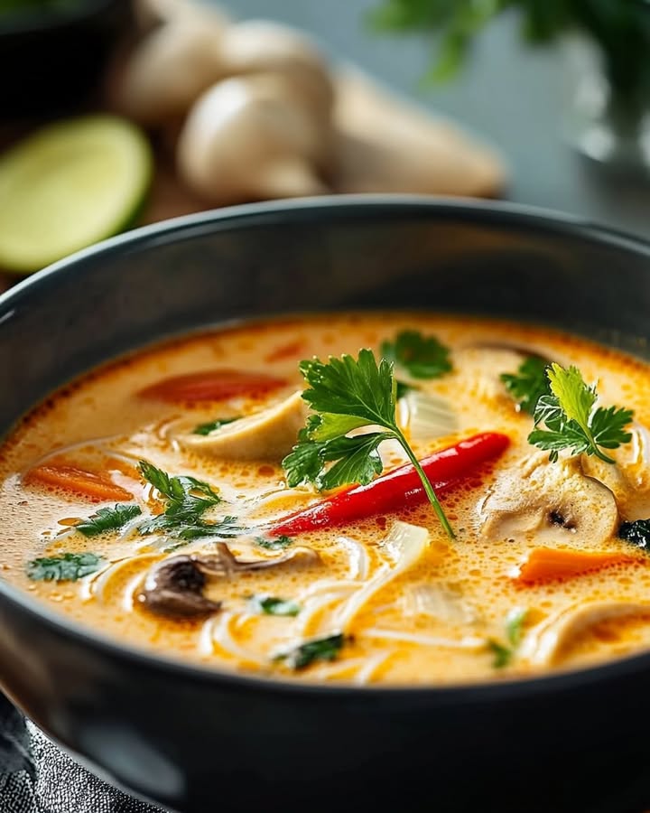 Recette Facile : Soupe Thaï Réconfortante aux Saveurs Exquises